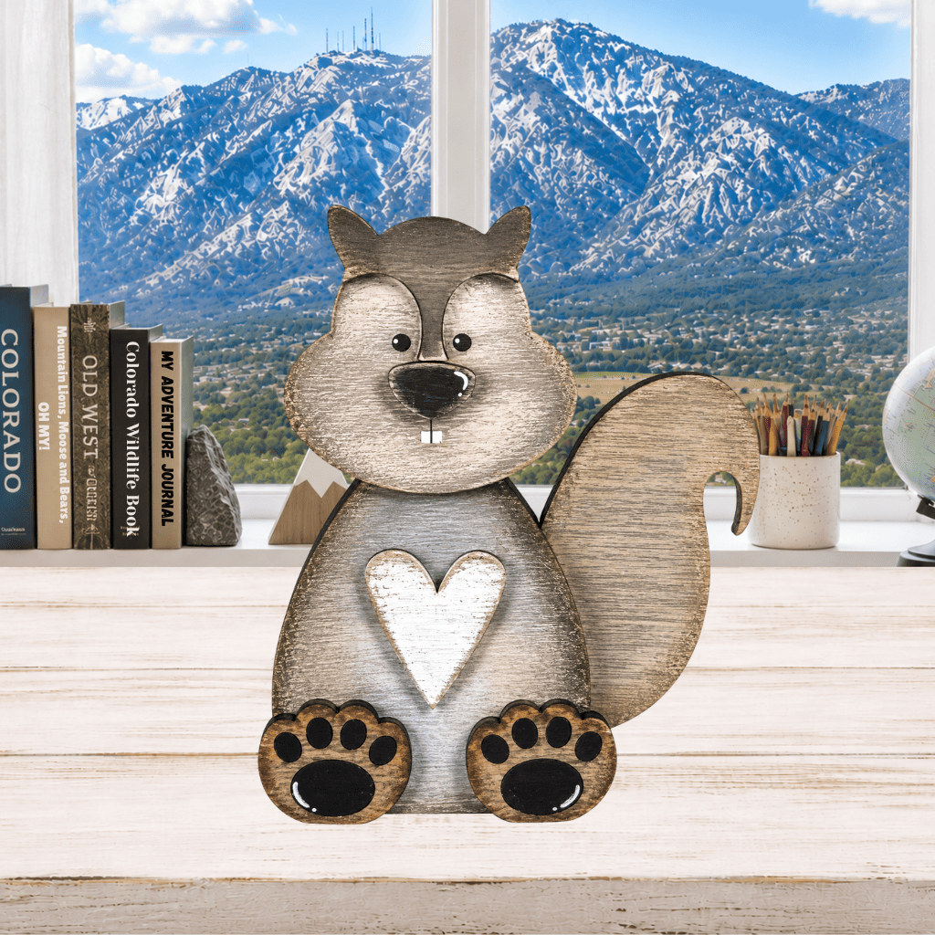 Layered Squirrel Shelf Sitter