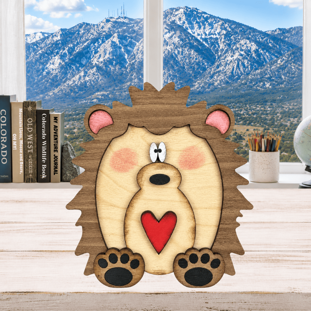 Layered Hedgehog Shelf Sitter
