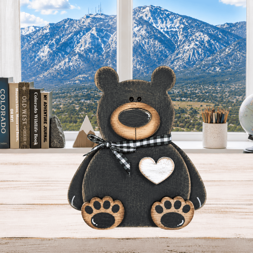 Layered Sitting Bear Shelf Sitter