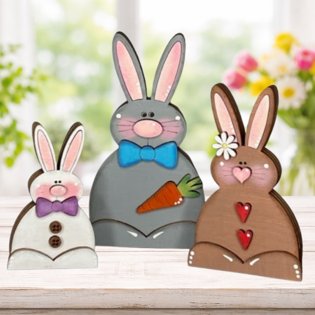 Easter Bunny Trio Shelf Sitter