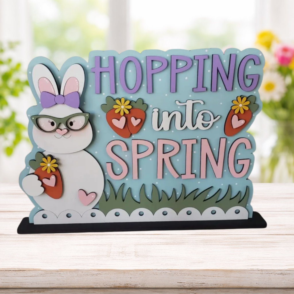 Hopping Into Spring Shelf Sitter
