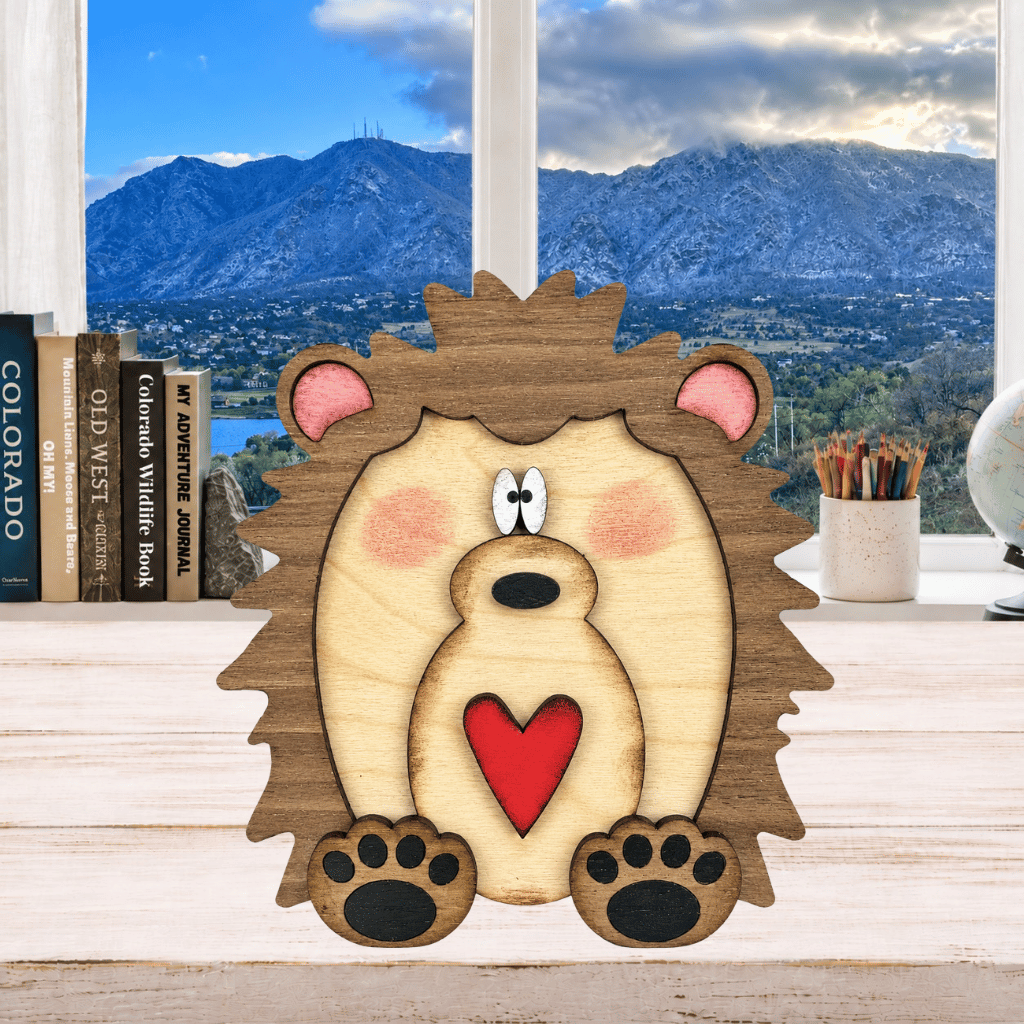 Layered Hedgehog Shelf Sitter