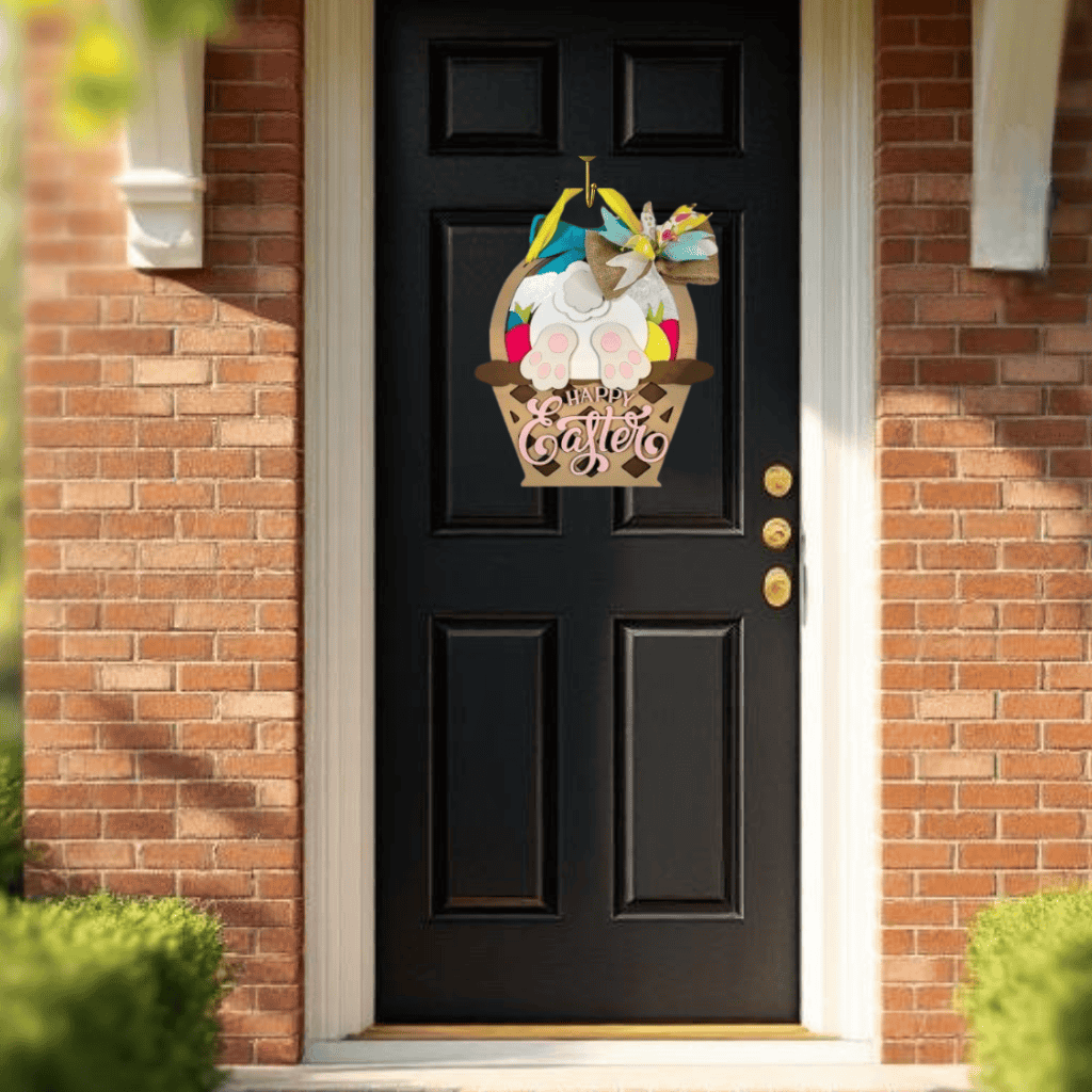 DIY Easter Bunny Basket Door Hanger Kit