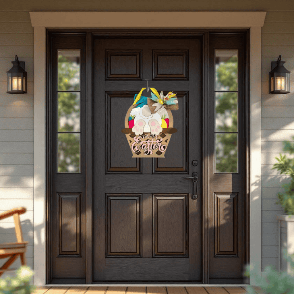 DIY Easter Bunny Basket Door Hanger Kit