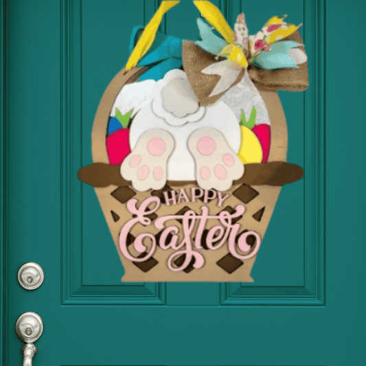 Easter Bunny Basket Door Hanger