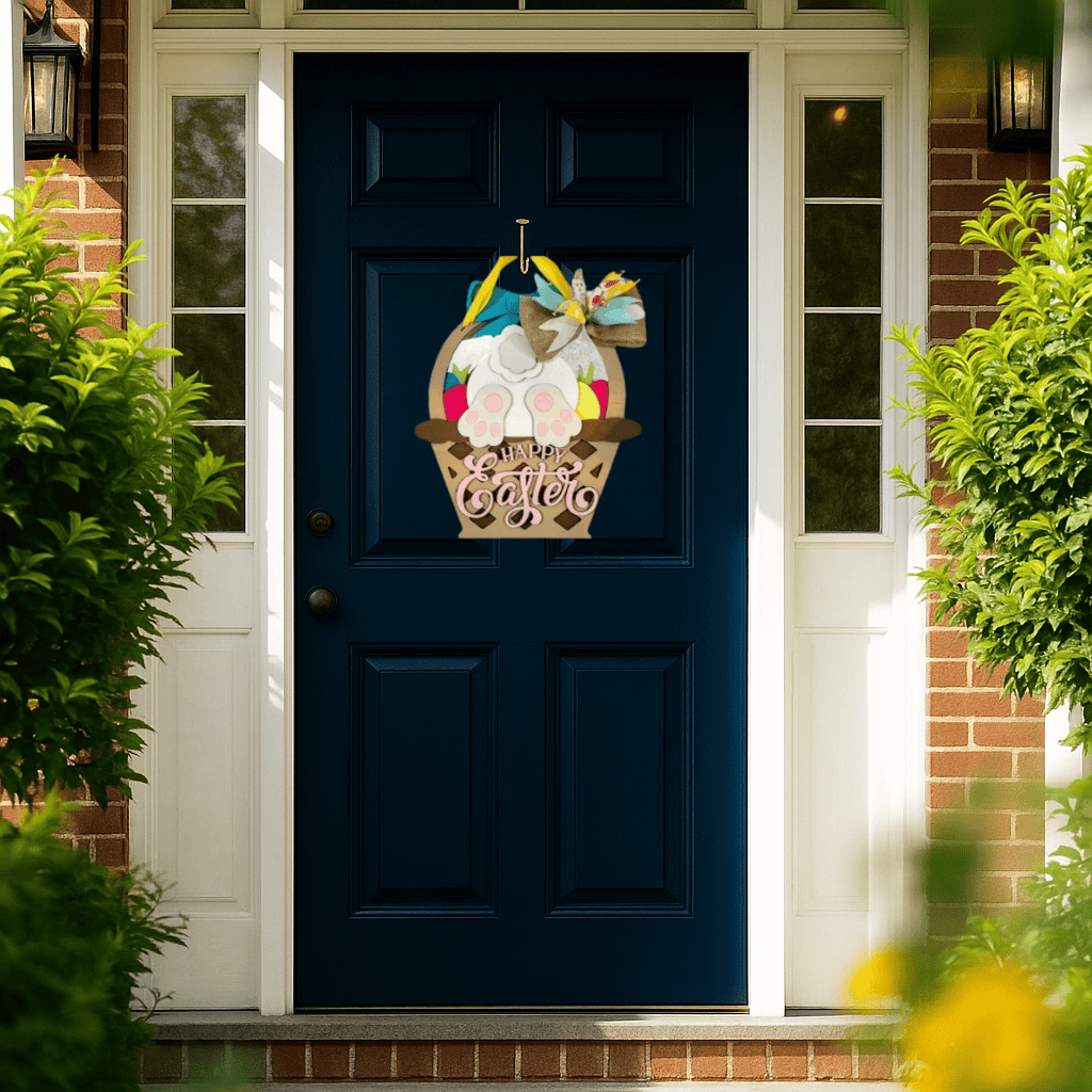 DIY Easter Bunny Basket Door Hanger Kit