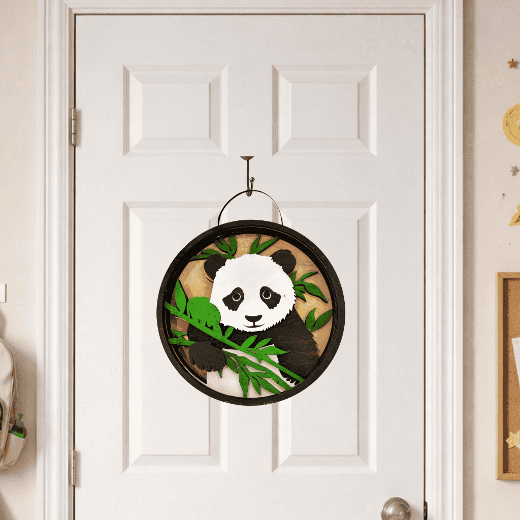 DIY Panda Door Hanger Kit