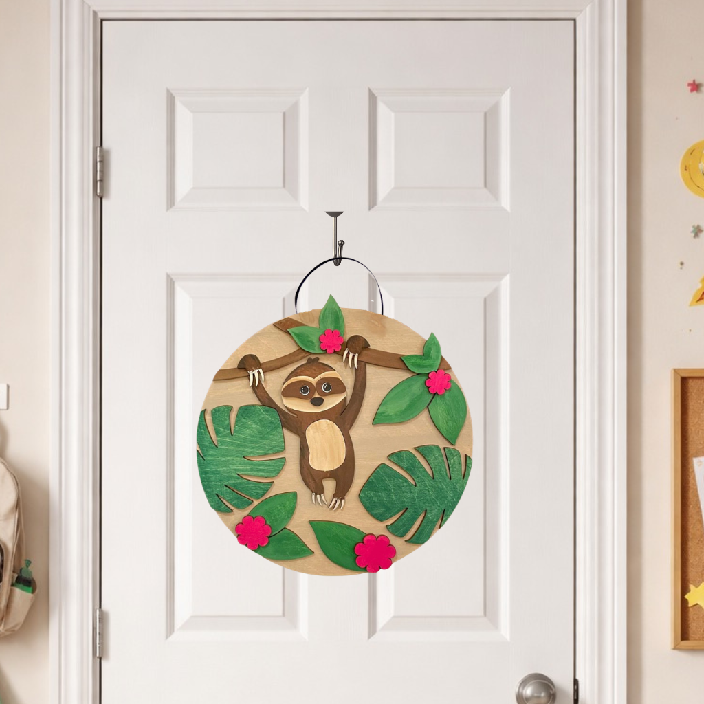 DIY Sloth Door Hanger Kit