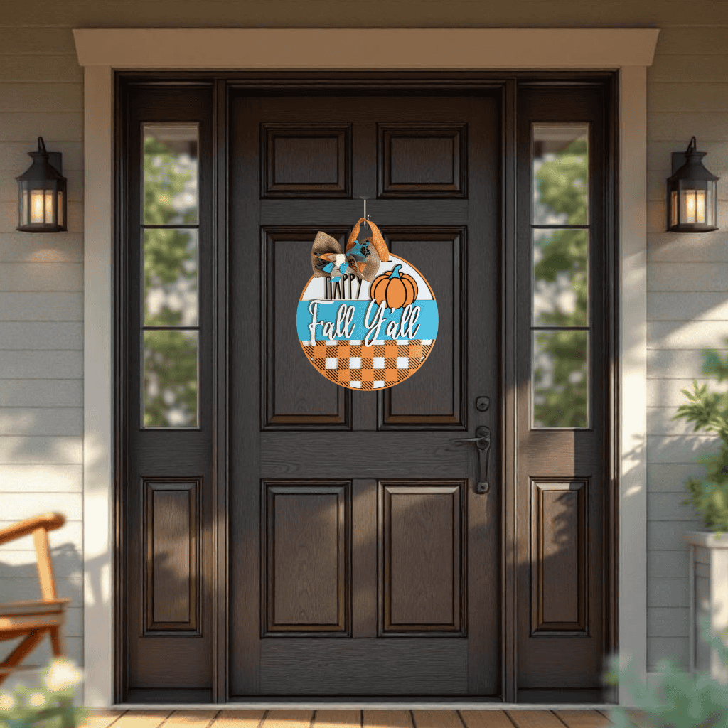 Happy Fall Y’all Door Hanger