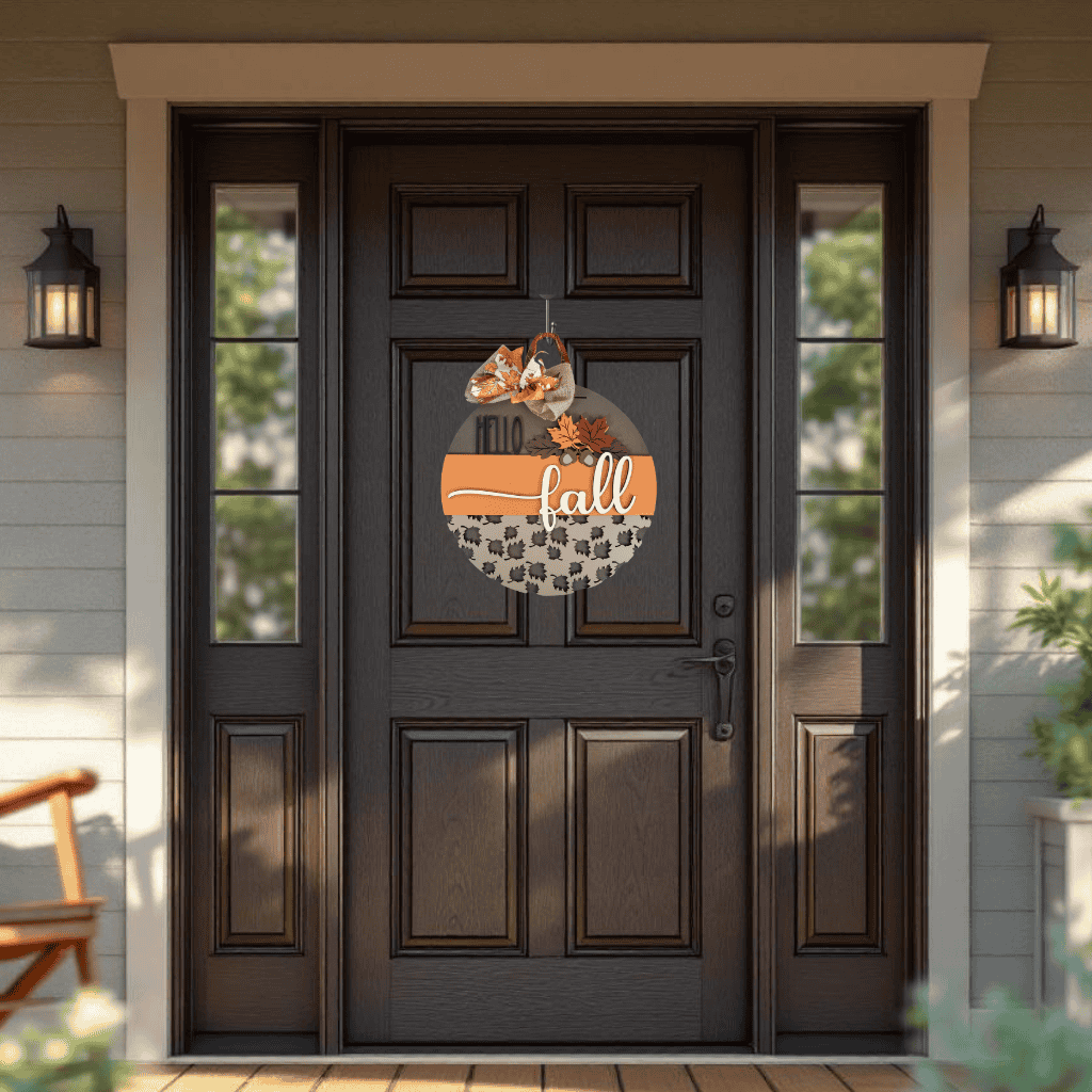 DIY Hello Fall Door Hanger Kit