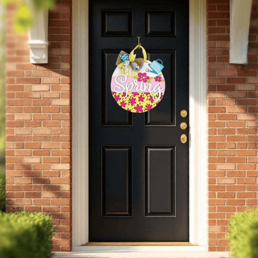 DIY Happy Spring Door Hanger Kit