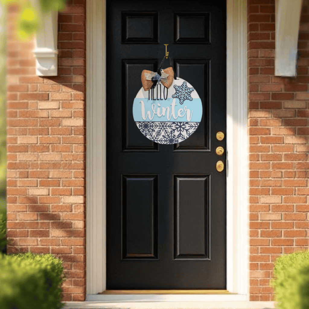 Hello Winter Door Hanger