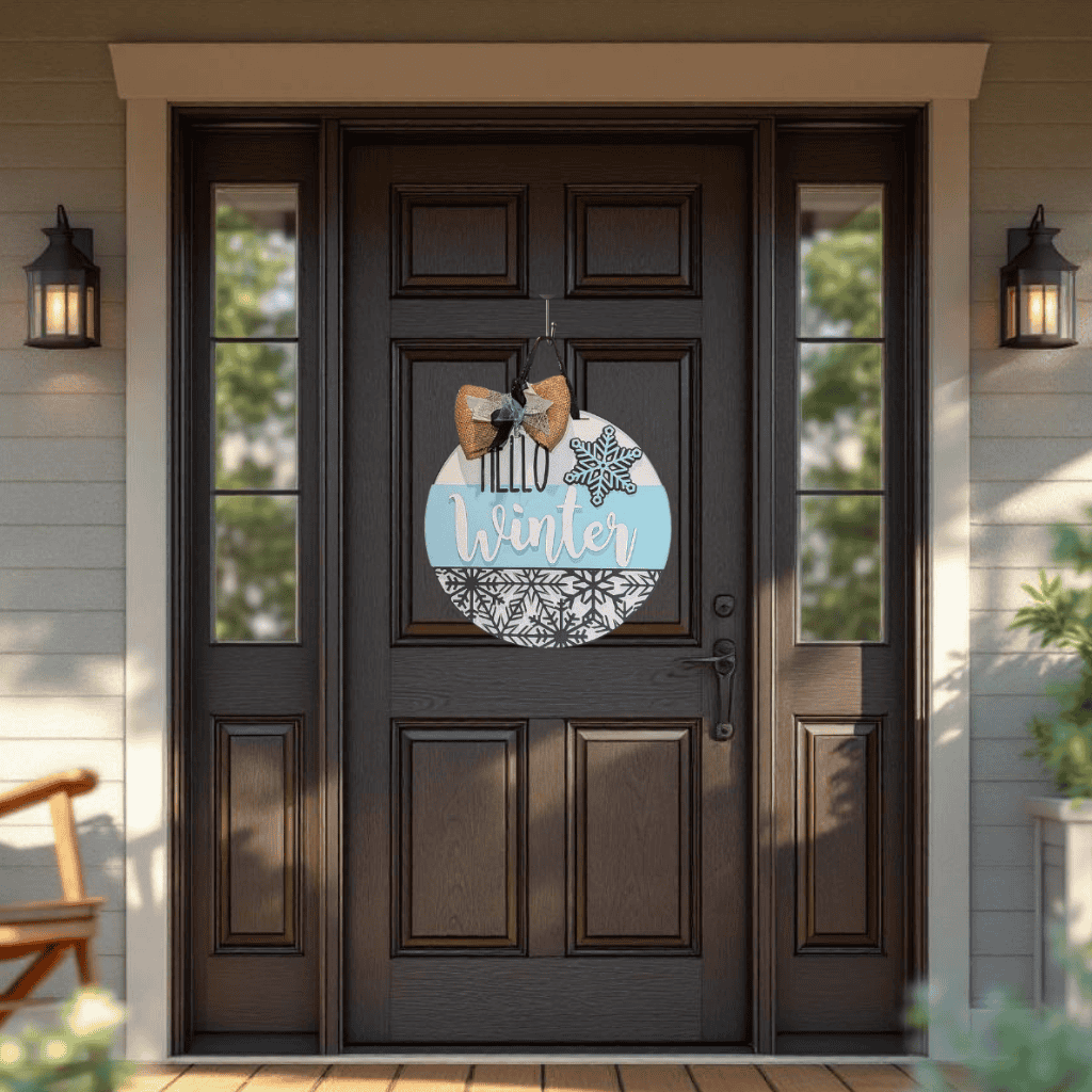 Hello Winter Door Hanger