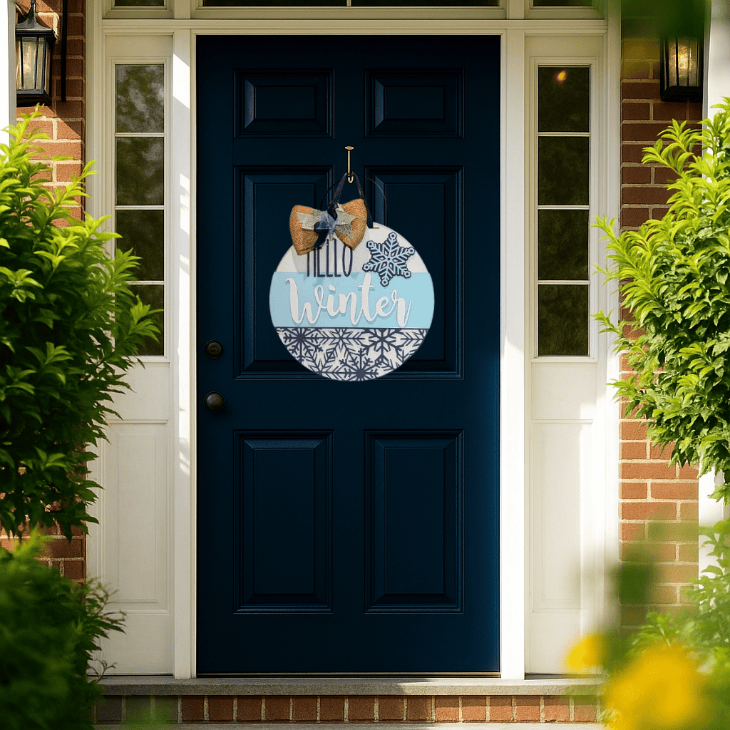 Hello Winter Door Hanger
