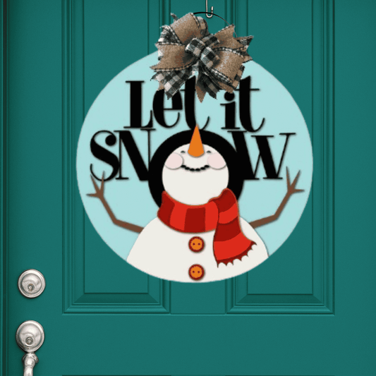 Let It Snow Winter Door Hanger – A Festive Delight for Your Home