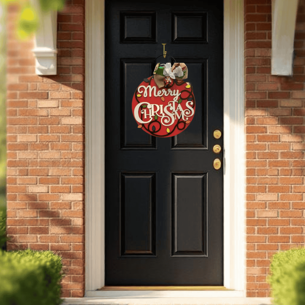 DIY Christmas Lights Door Hanger Kit