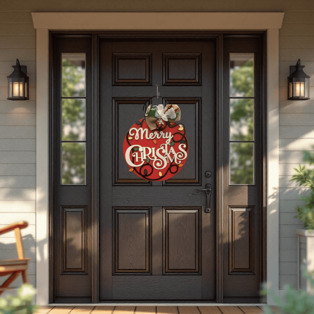 DIY Christmas Lights Door Hanger Kit