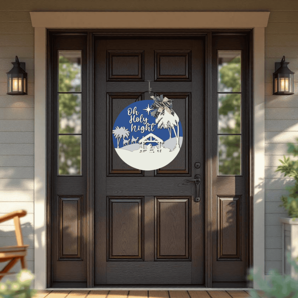 Nativity Scene Door Hanger