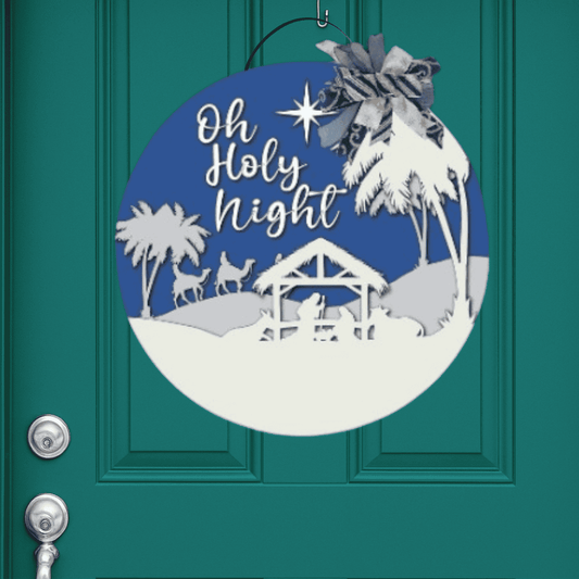 Nativity Scene Door Hanger