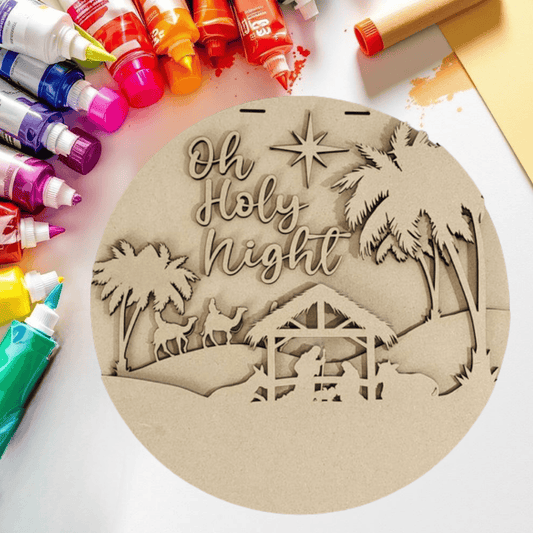 DIY Nativity Scene Door Hanger Kit