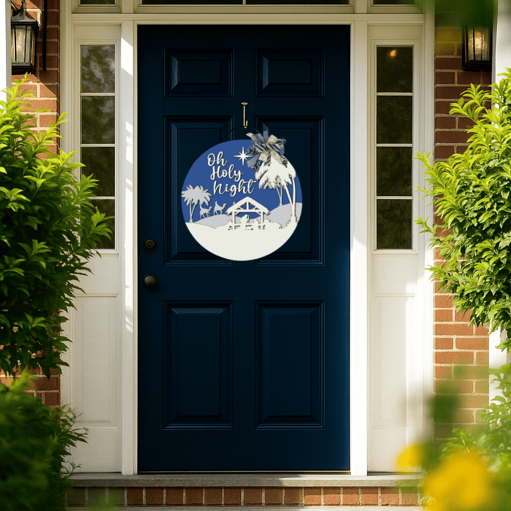 Nativity Scene Door Hanger