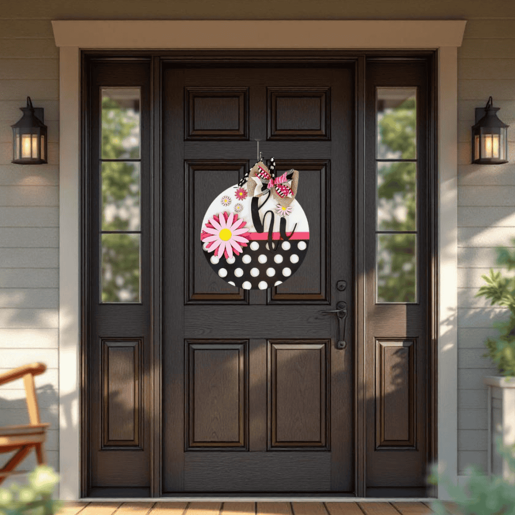 DIY Daisy Polka Dot Spring Door Hanger Kit