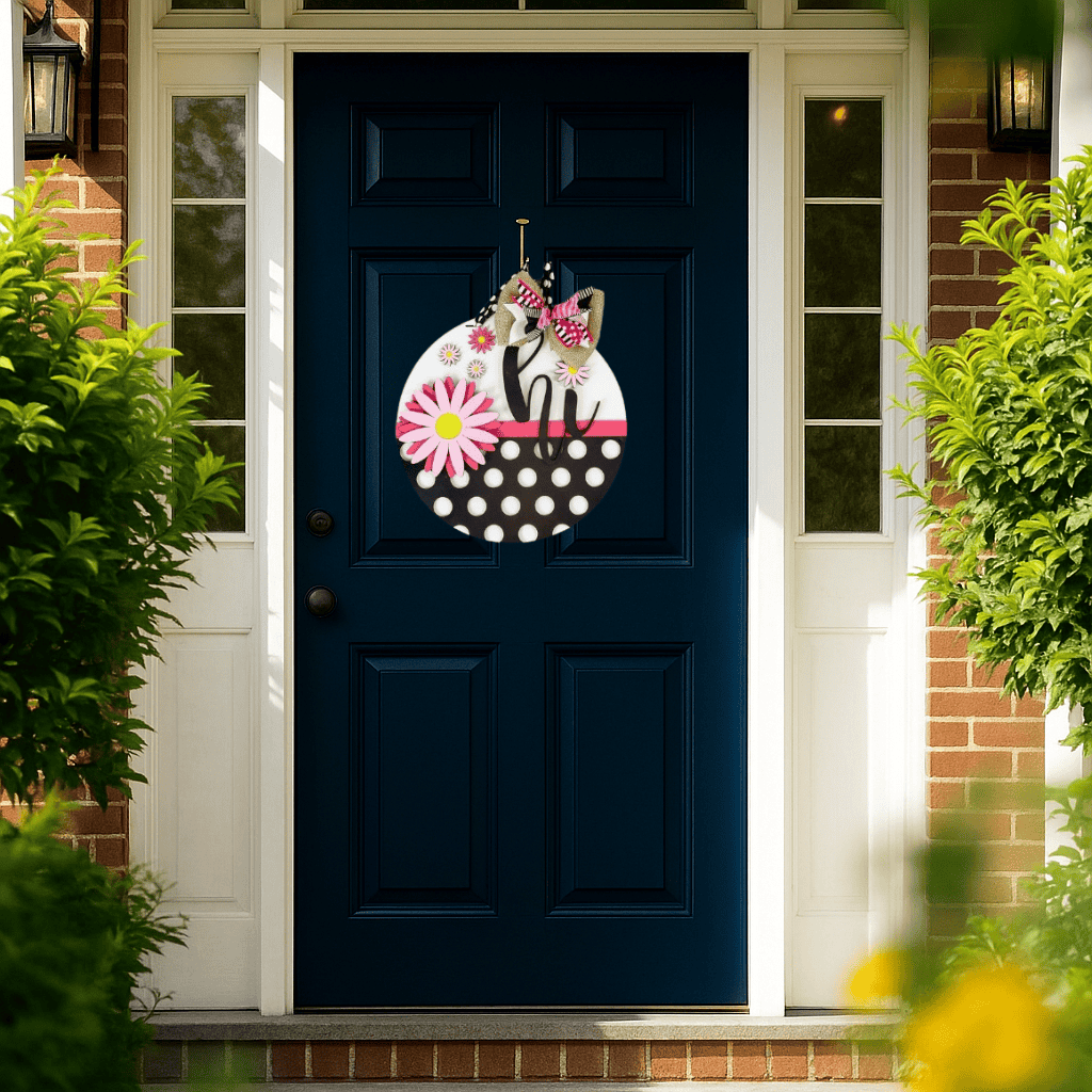 DIY Daisy Polka Dot Spring Door Hanger Kit