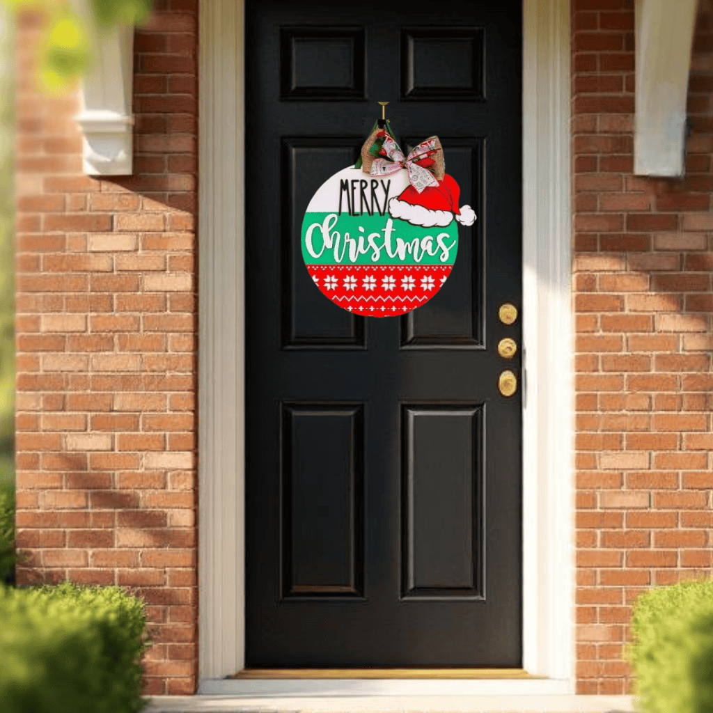 DIY Santa Hat Door Hanger Kit