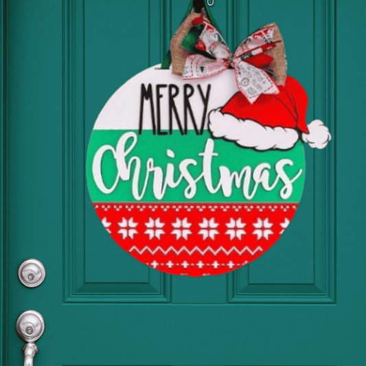 Santa Hat Door Hanger