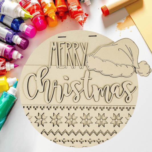 DIY Santa Hat Door Hanger Kit