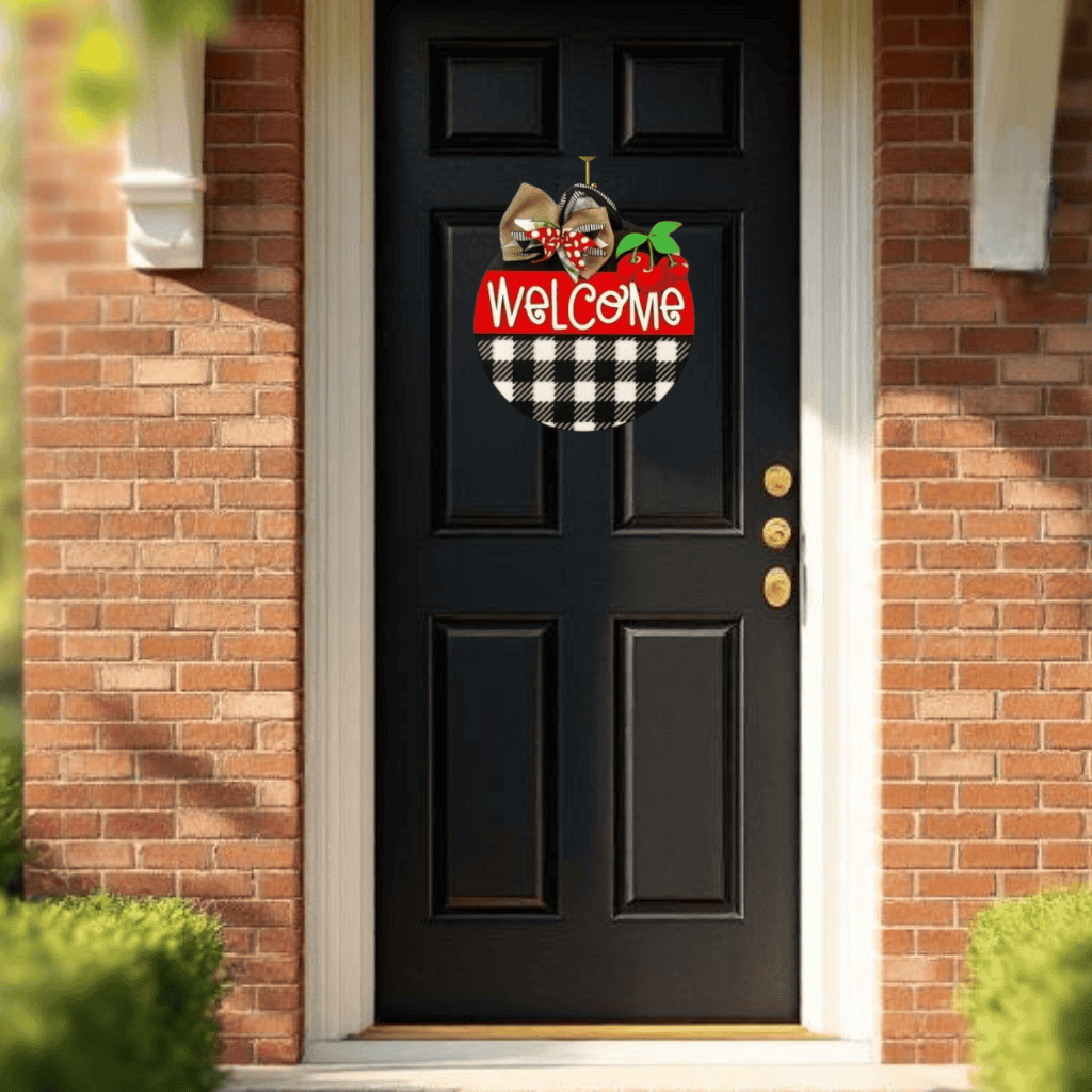 Summer Cherries Door Hanger