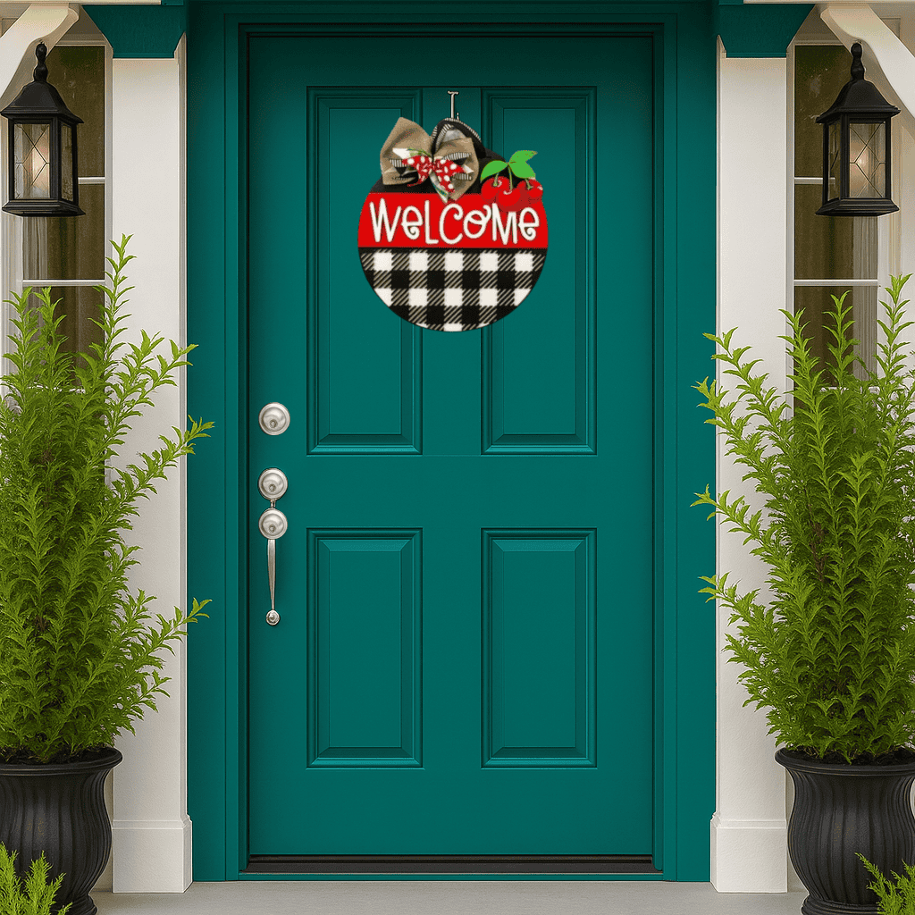 Summer Cherries Door Hanger