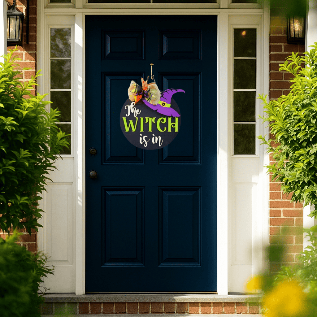 The Witch is In Door Hanger