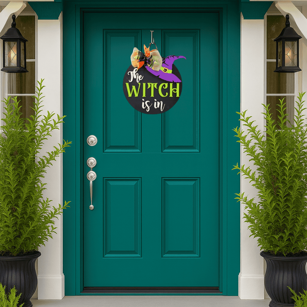 The Witch is In Door Hanger