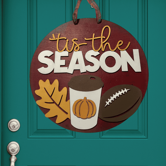 Tis the Season Fall Door Hanger