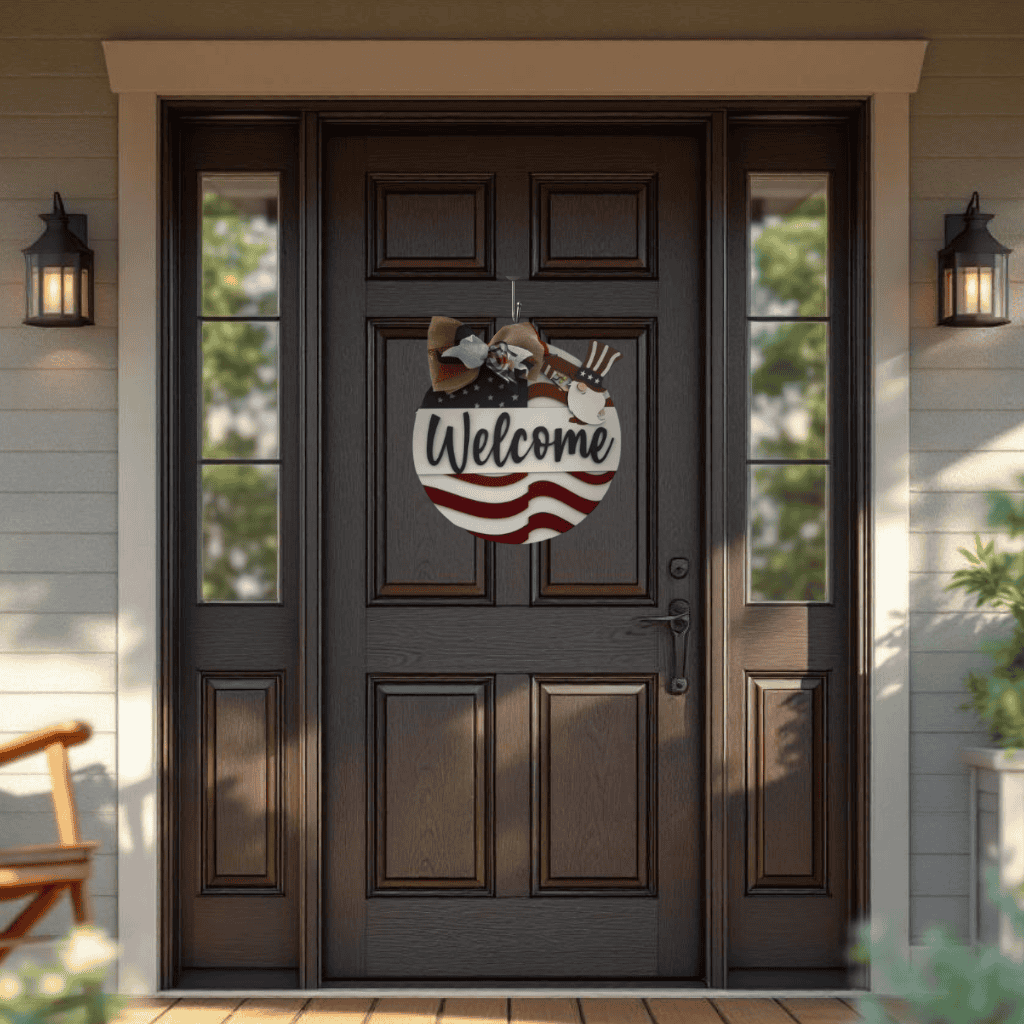 DIY 4th of July Uncle Sam Door Hanger Kit