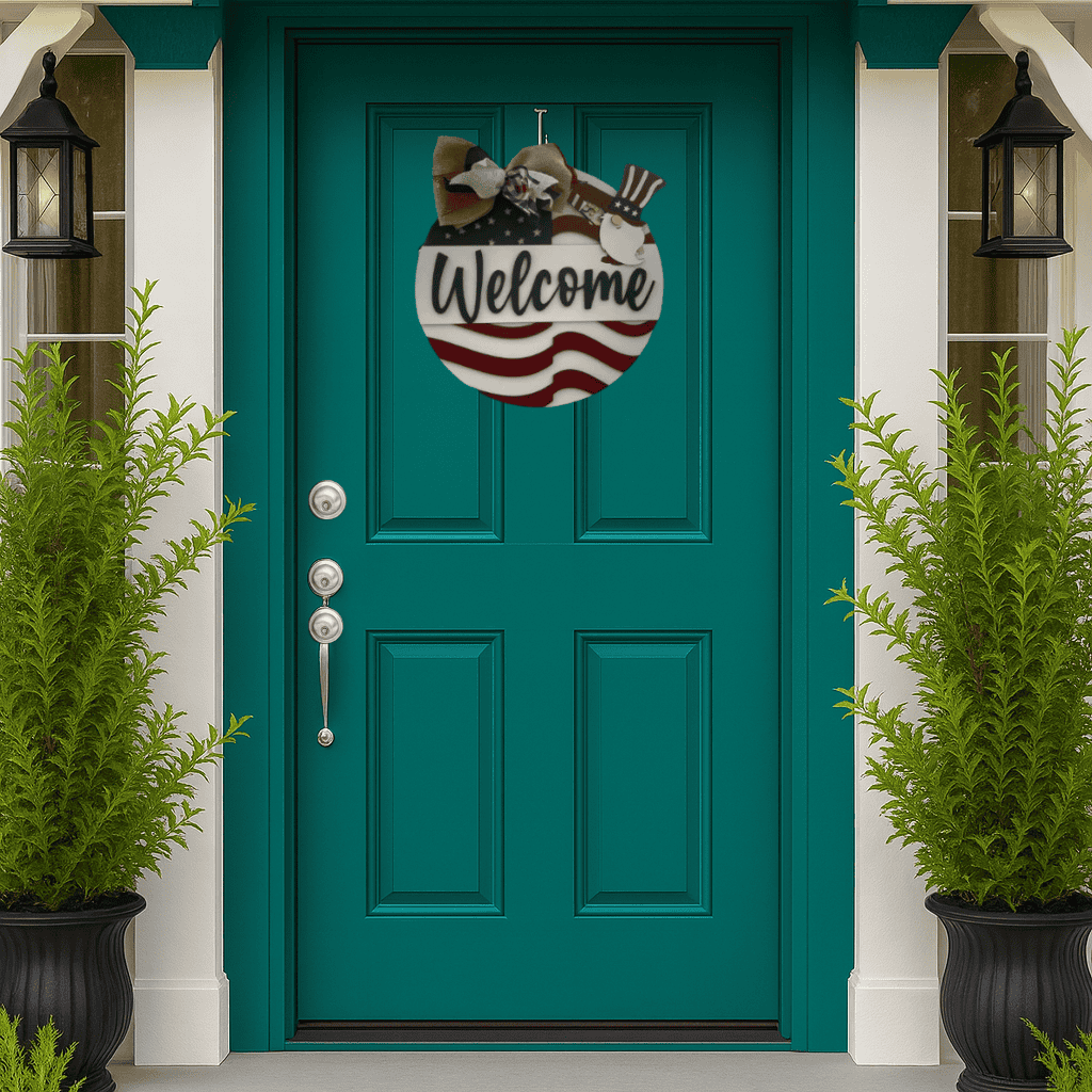DIY 4th of July Uncle Sam Door Hanger Kit