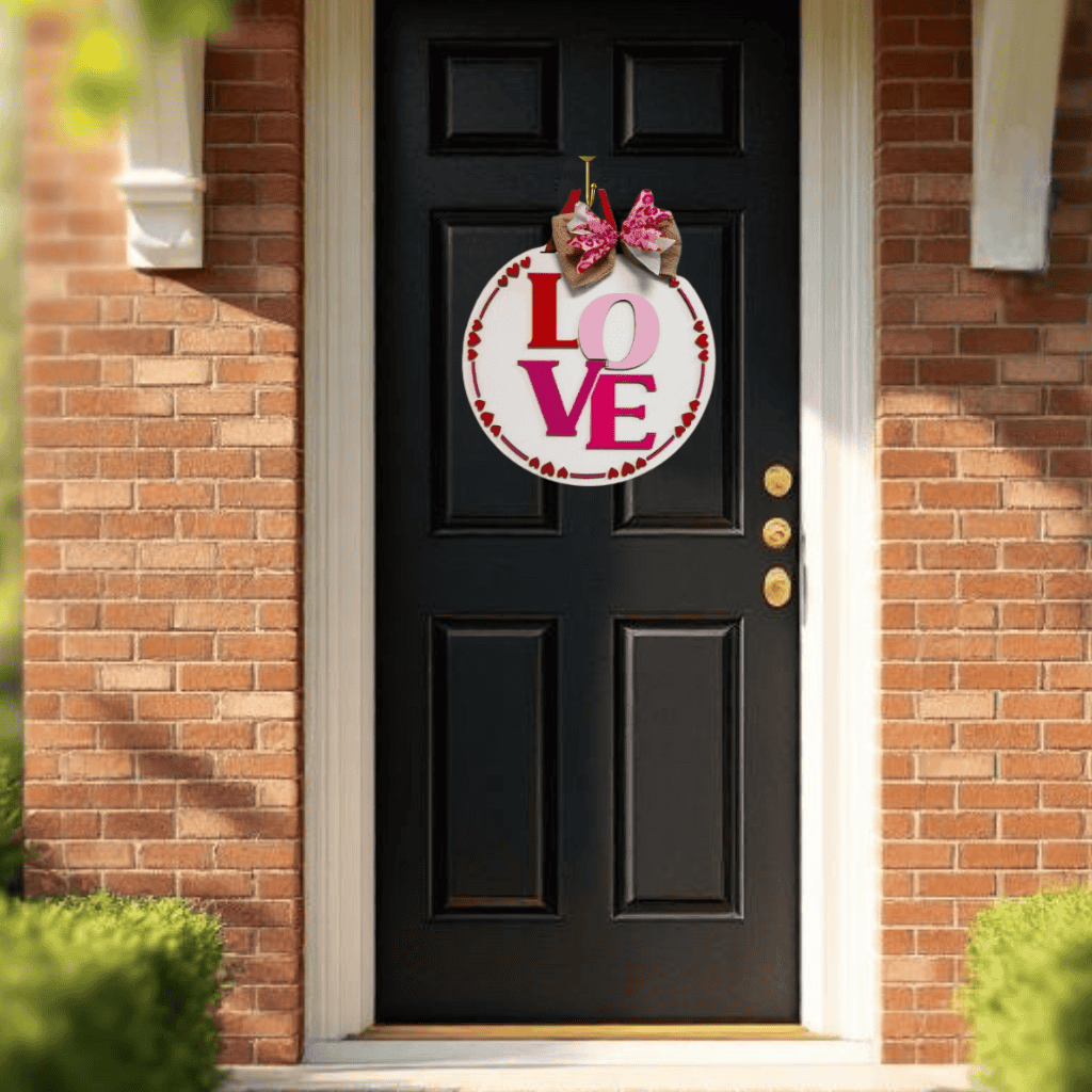 DIY Valentine’s Day Love Door Hanger Kit