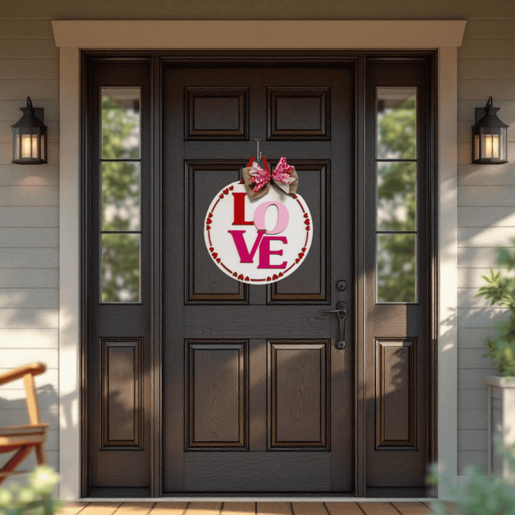DIY Valentine’s Day Love Door Hanger Kit