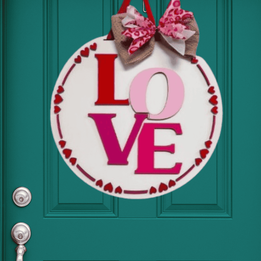 LOVE Welcome Door Hanger
