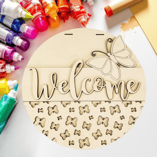 DIY Welcome Butterflies Door Hanger Kit