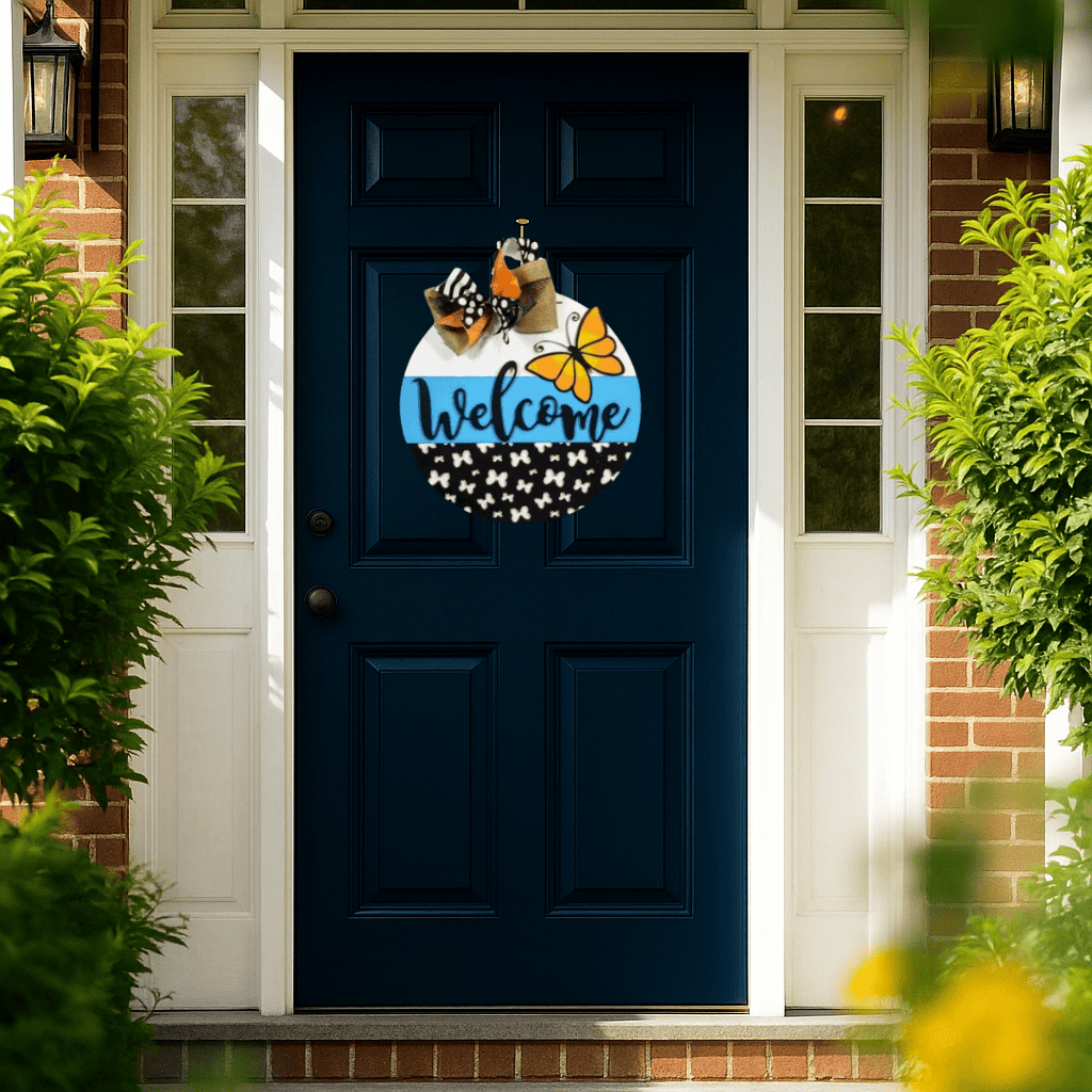 Butterflies Door Hanger