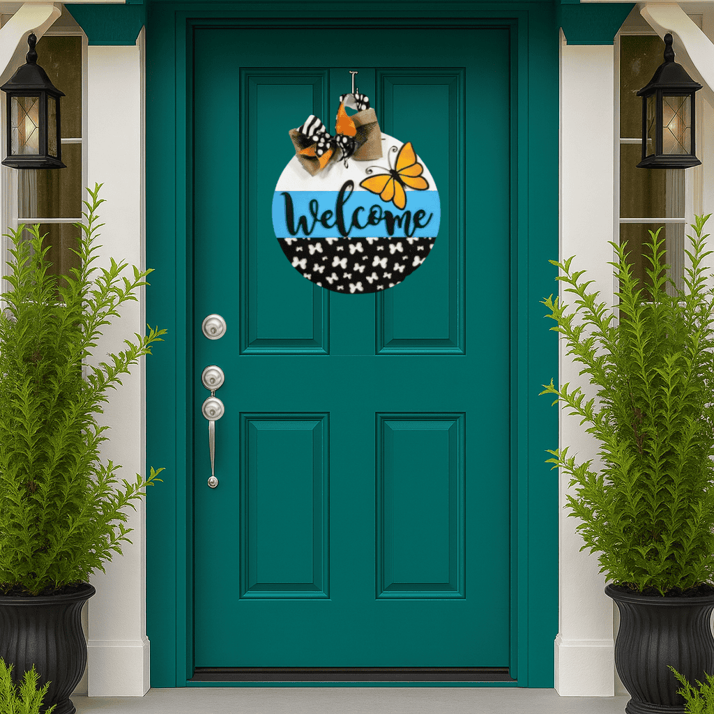 Butterflies Door Hanger