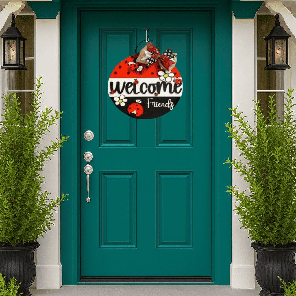 DIY Welcome Friends Ladybug Door Hanger Kit