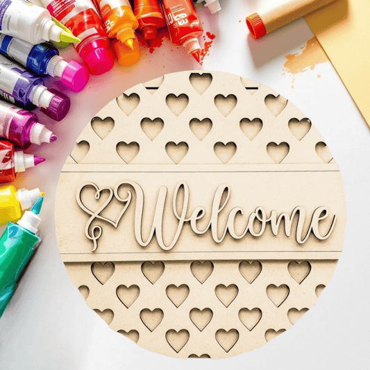 DIY Valentine’s Day Welcome Door Hanger Kit