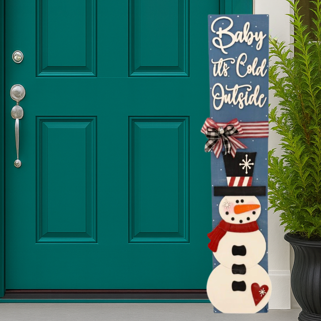 DIY Baby Its Cold Outside Snowman Winter Porch Leaner Kit