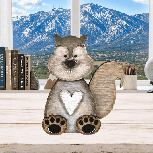 Layered Squirrel Shelf Sitter