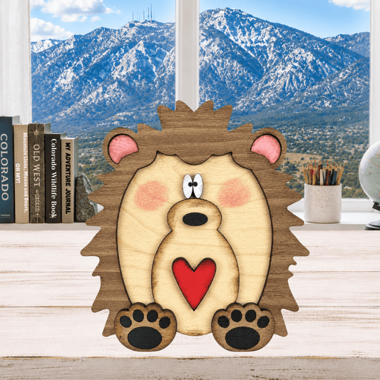 Layered Hedgehog Shelf Sitter