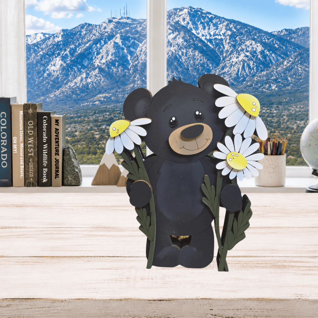 DIY Layered Bear & Daisies Shelf Sitter Kit