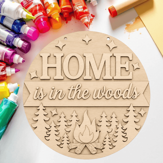 DIY Home Is in the Woods Door Hanger Kit